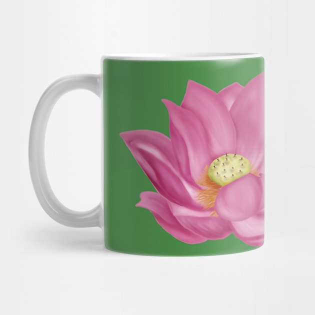 Pink Lotus Blossom Digital Art by H. R. Sinclair